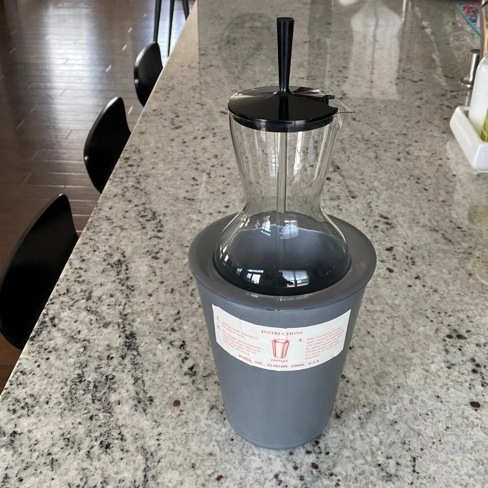 VTG 1950s Glacier Ware Pitcher Cooler By Aldco Inc